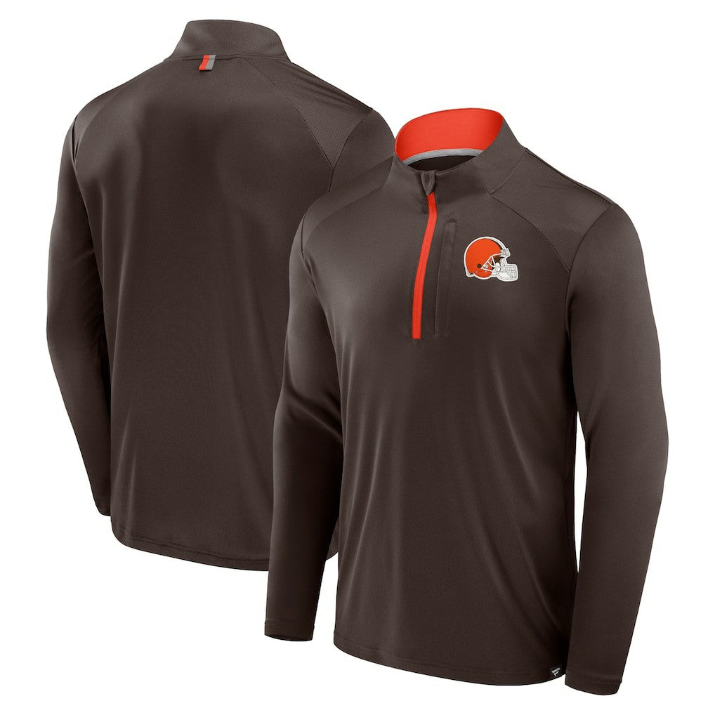 Cleveland Browns Fanatics Defender Long Sleeve Quarter-Zip Jacket