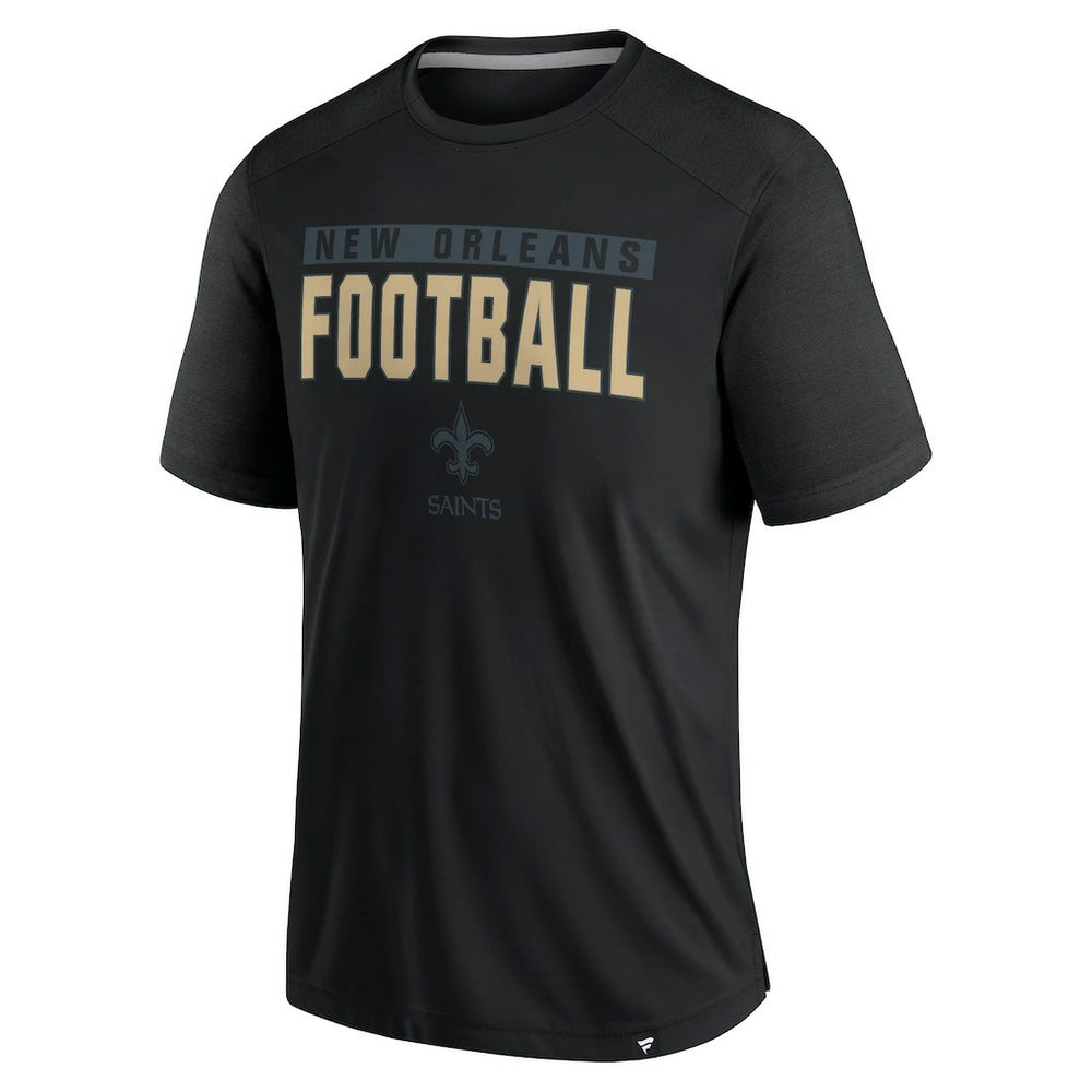 New Orleans Saints Fanatics Defender Blackout T-Shirt