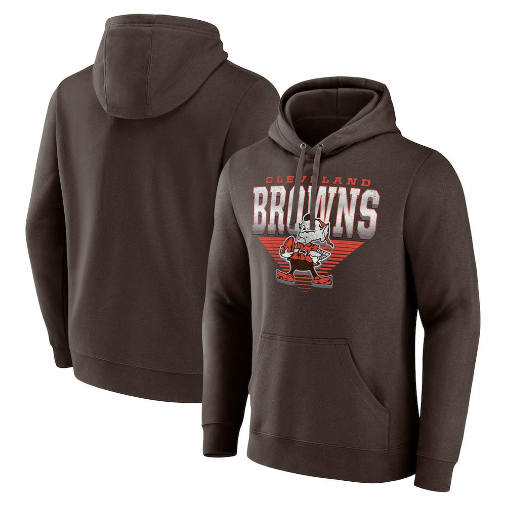 Cleveland Browns Fanatics Geometric Chrome Pullover Hoodie
