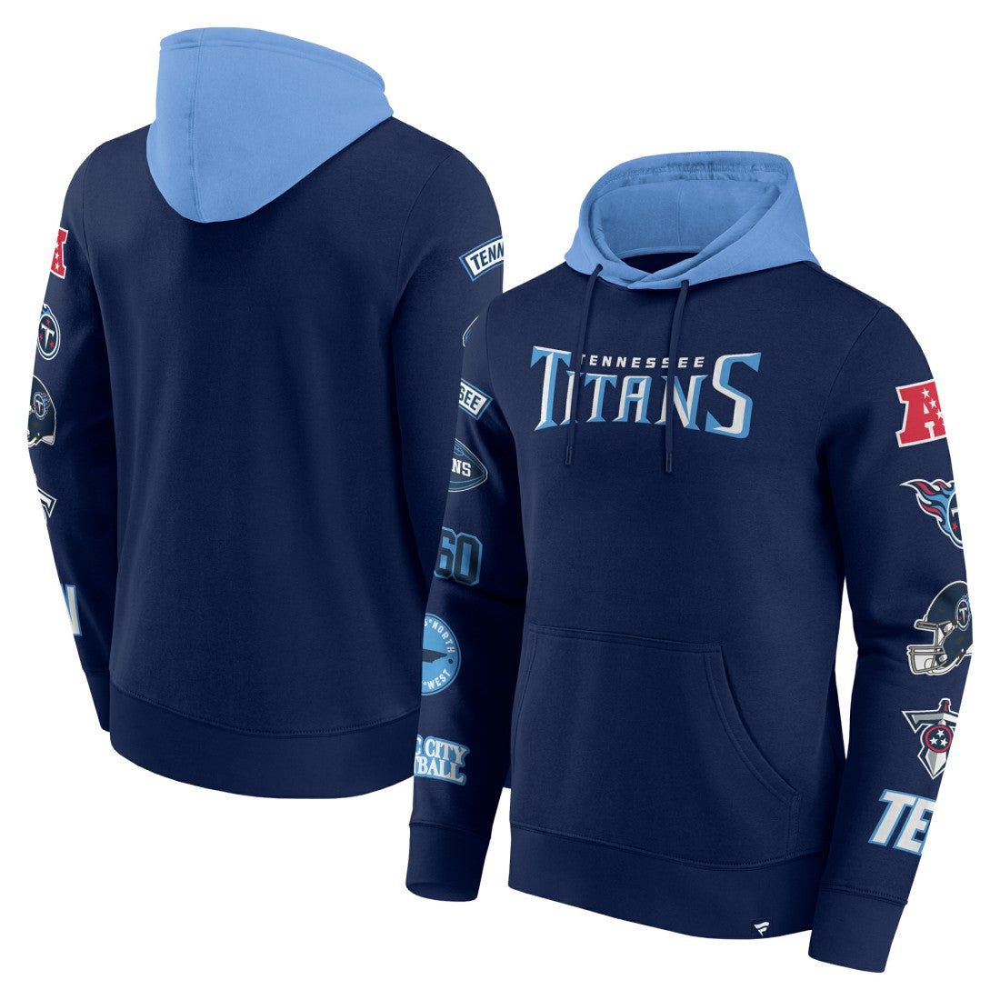 Tennessee Titans Fanatics Patched Out Pullover Hoodie