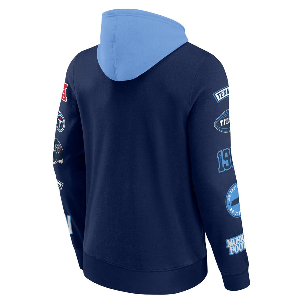Tennessee Titans Fanatics Patched Out Pullover Hoodie