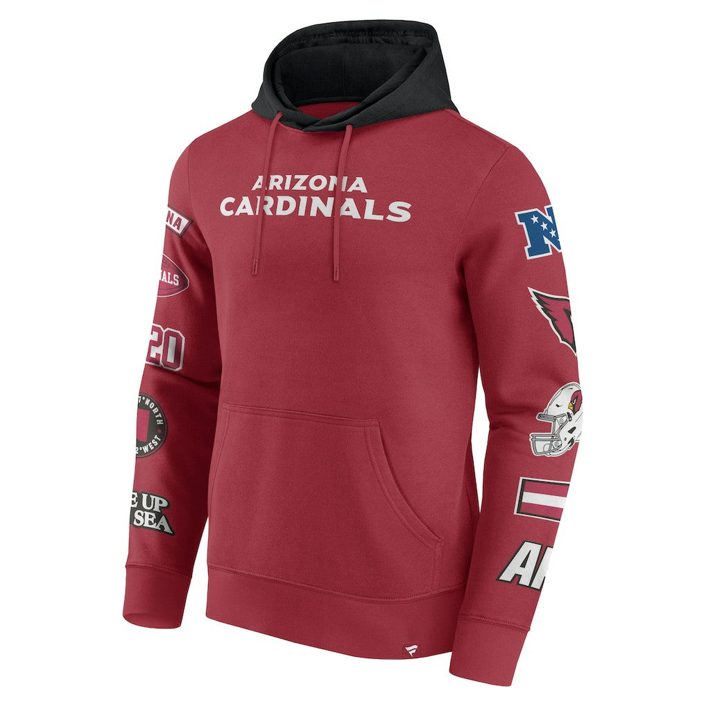 Arizona Cardinals Fanatics Patched Out Pullover Hoodie