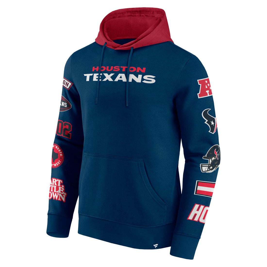 Houston Texans Fanatics Patched Out Pullover Hoodie