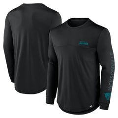 Jacksonville Jaguars Fanatics Blackout Long Sleeve T-Shirt