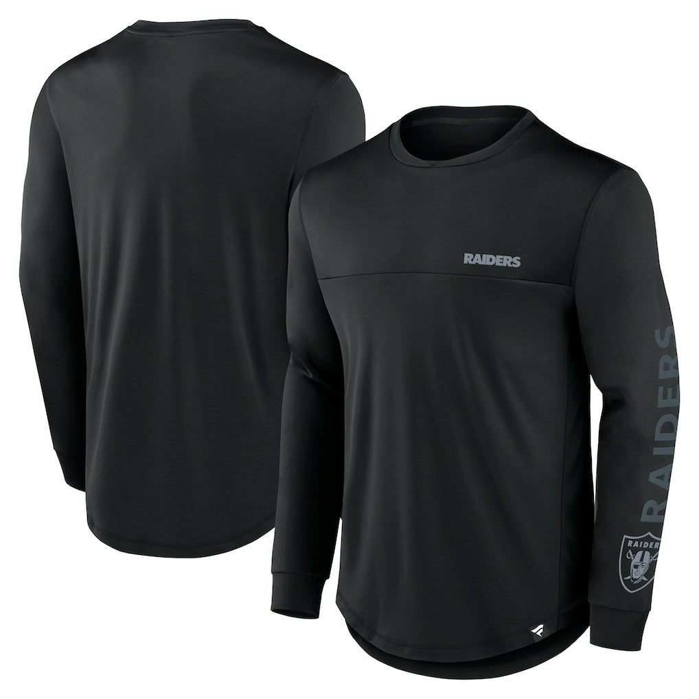 Las Vegas Raiders Fanatics Blackout Long Sleeve T-Shirt