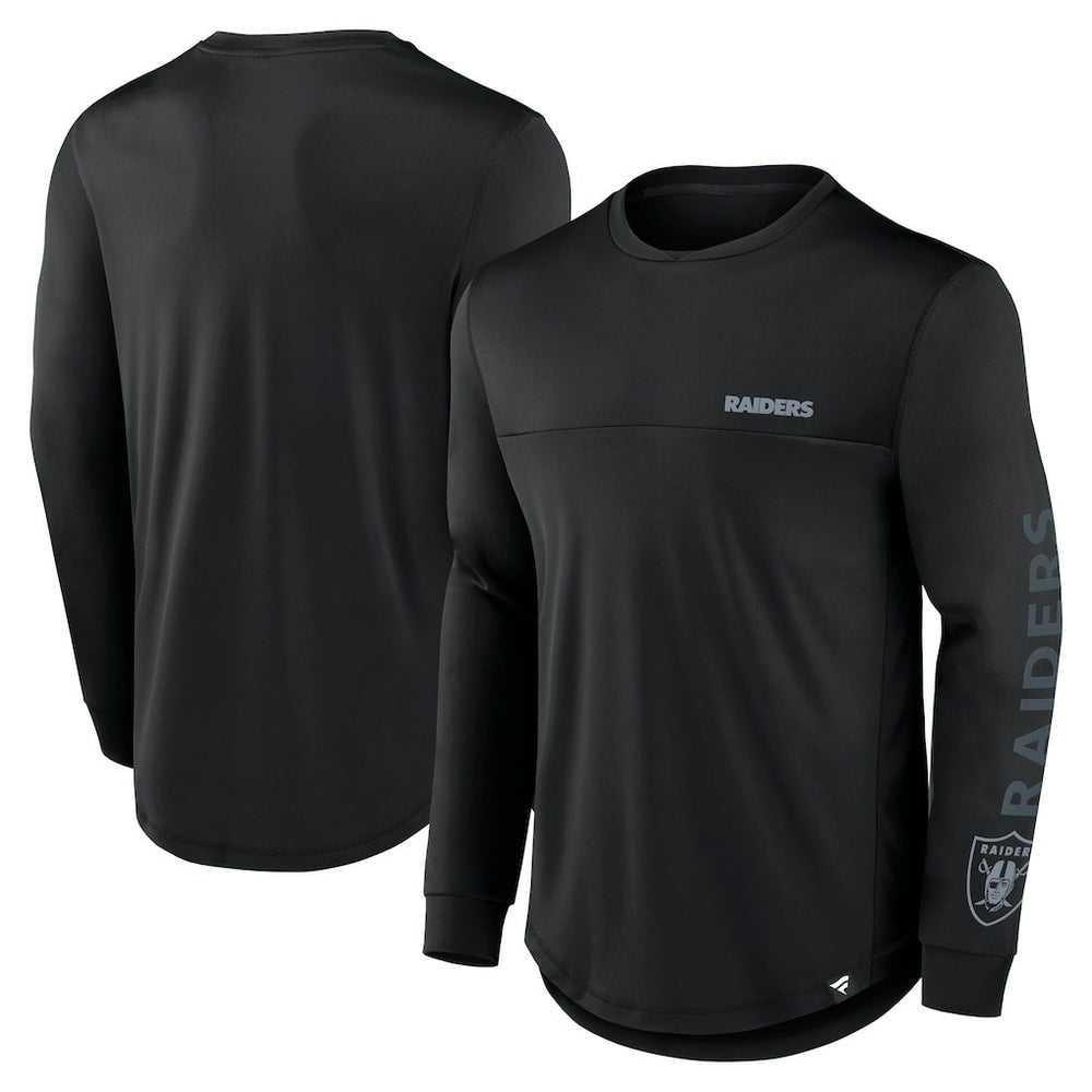 Las Vegas Raiders Fanatics Blackout Long Sleeve T-Shirt