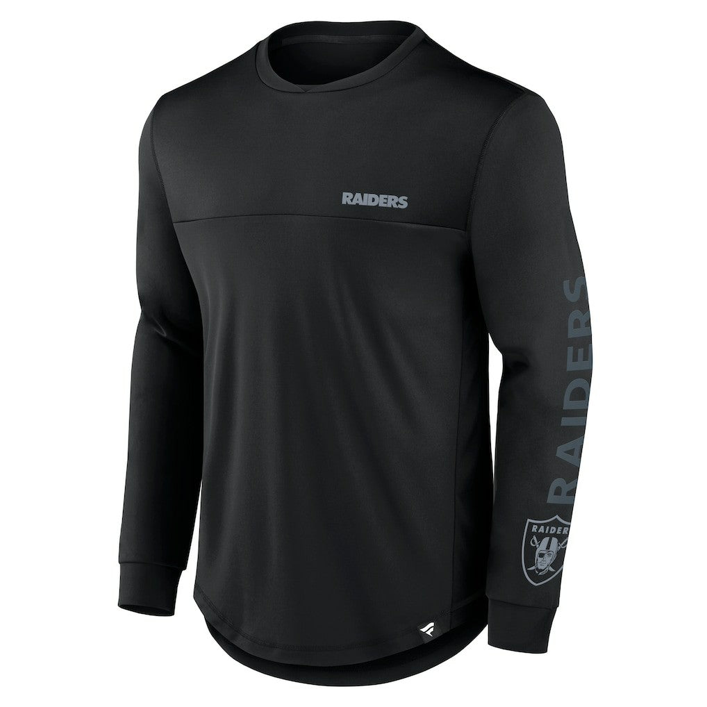 Las Vegas Raiders Fanatics Blackout Long Sleeve T-Shirt