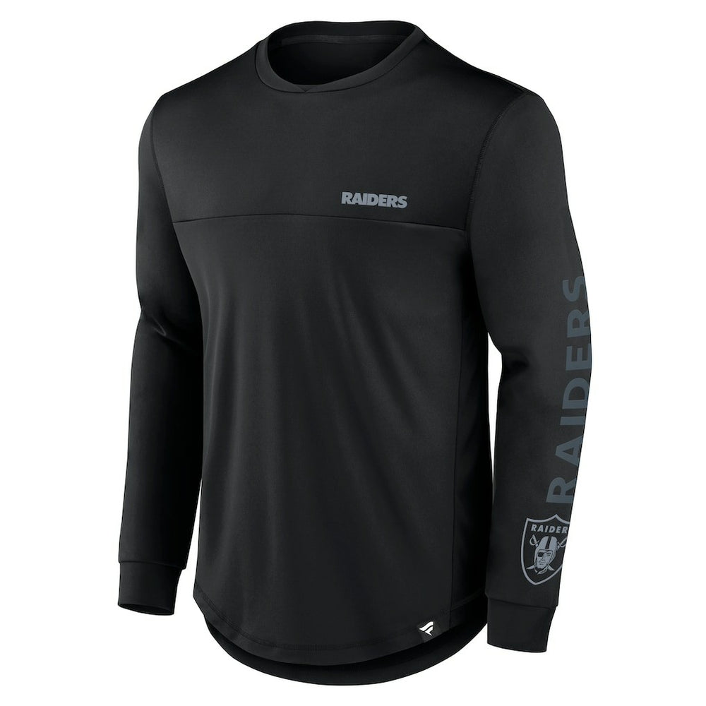 Las Vegas Raiders Fanatics Blackout Long Sleeve T-Shirt