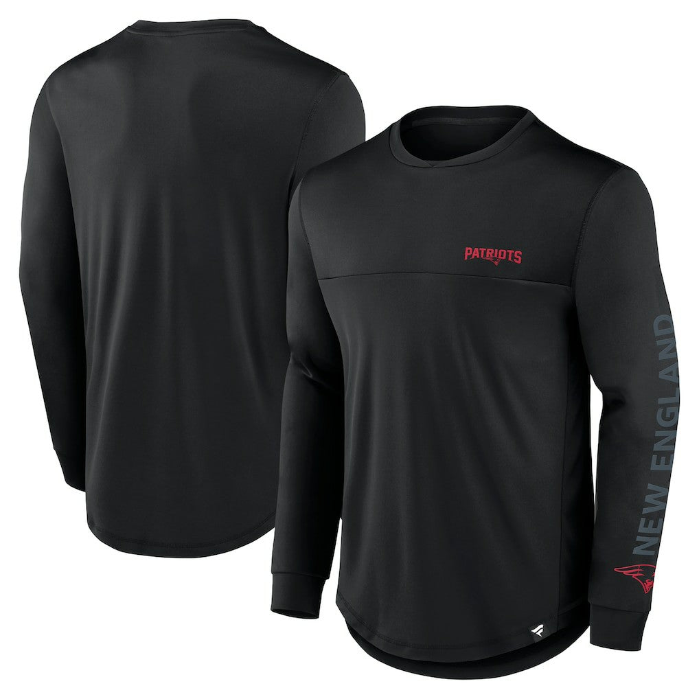 New England Patriots Fanatics Blackout Long Sleeve T-Shirt