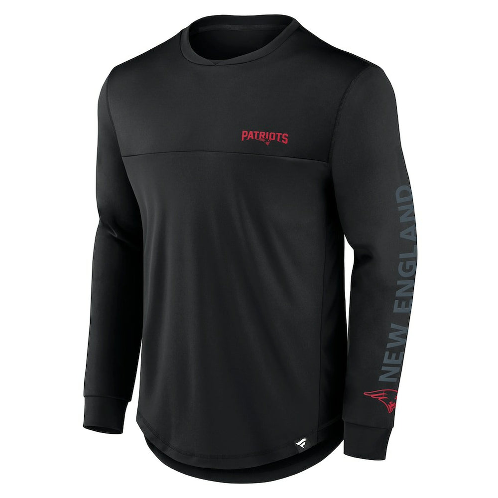New England Patriots Fanatics Blackout Long Sleeve T-Shirt