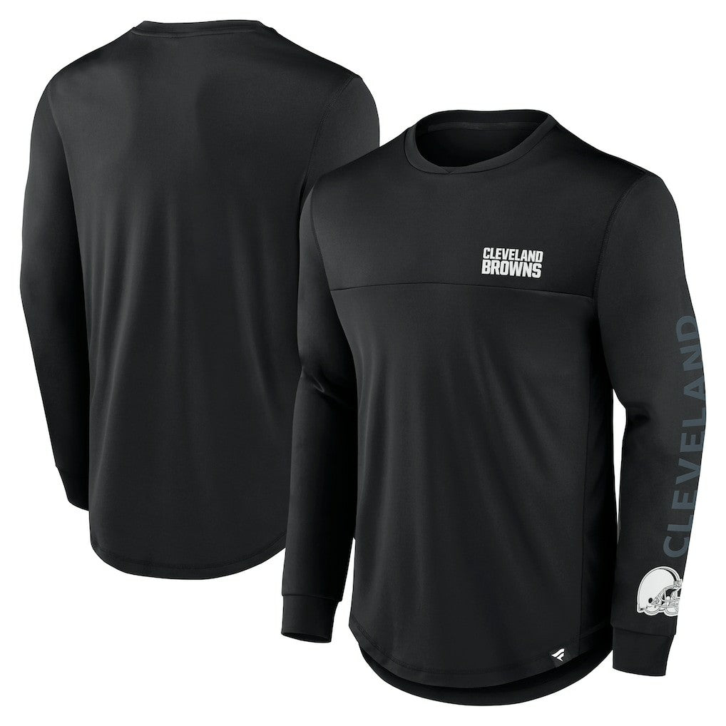 Cleveland Browns Fanatics Blackout Long Sleeve T-Shirt