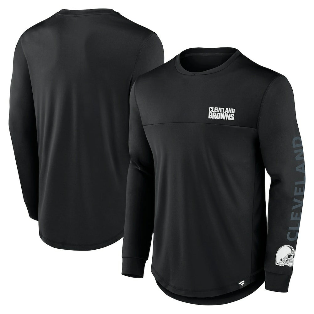 Cleveland Browns Fanatics Blackout Long Sleeve T-Shirt