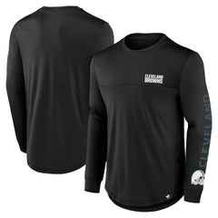 Cleveland Browns Fanatics Blackout Long Sleeve T-Shirt