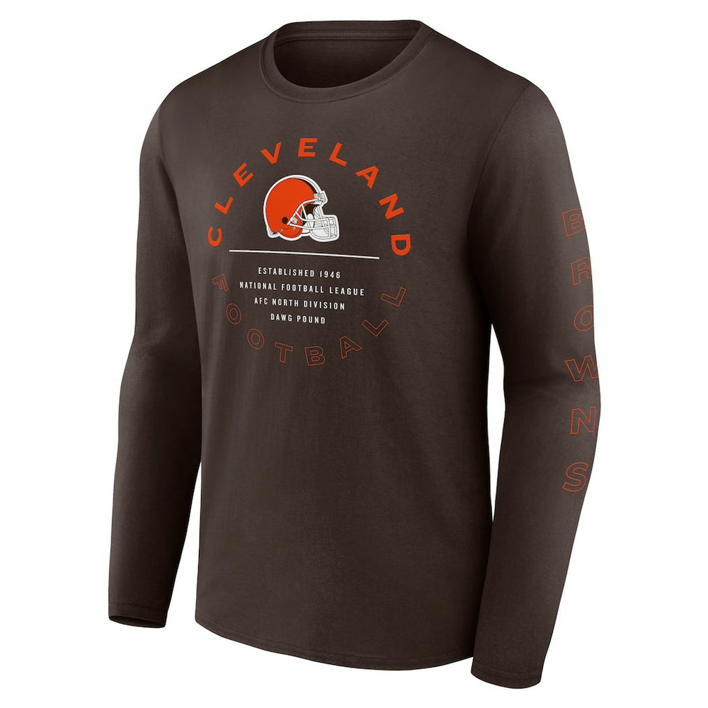 Cleveland Browns Fanatics Stat Sheet Long Sleeve T-Shirt