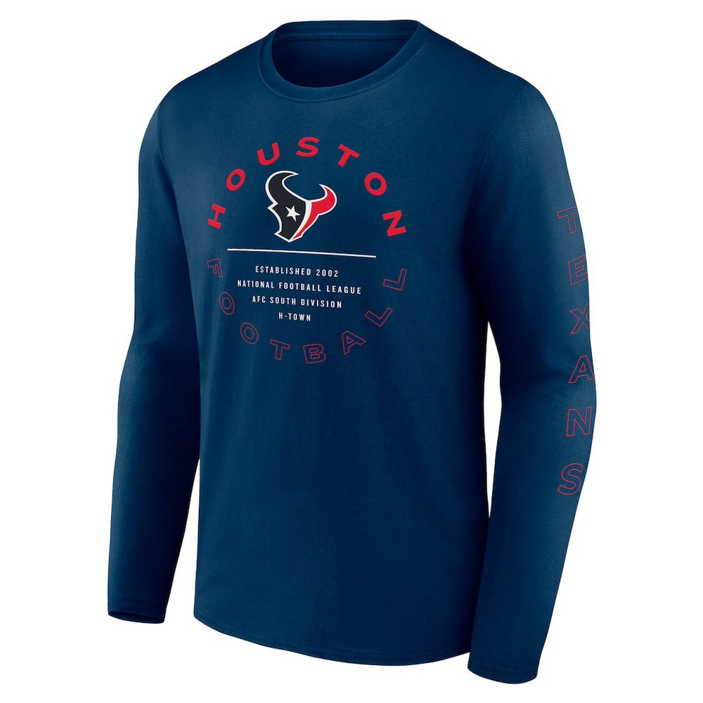 Houston Texans Fanatics Stat Sheet Long Sleeve T-Shirt