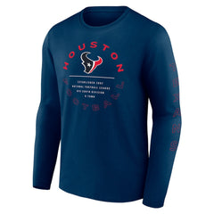 Houston Texans Fanatics Stat Sheet Long Sleeve T-Shirt