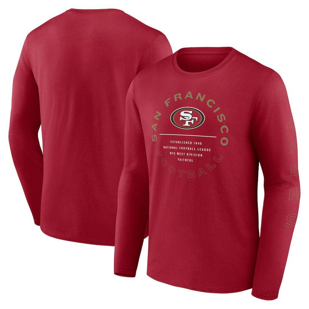 San Francisco 49ers Fanatics Stat Sheet Long Sleeve T-Shirt