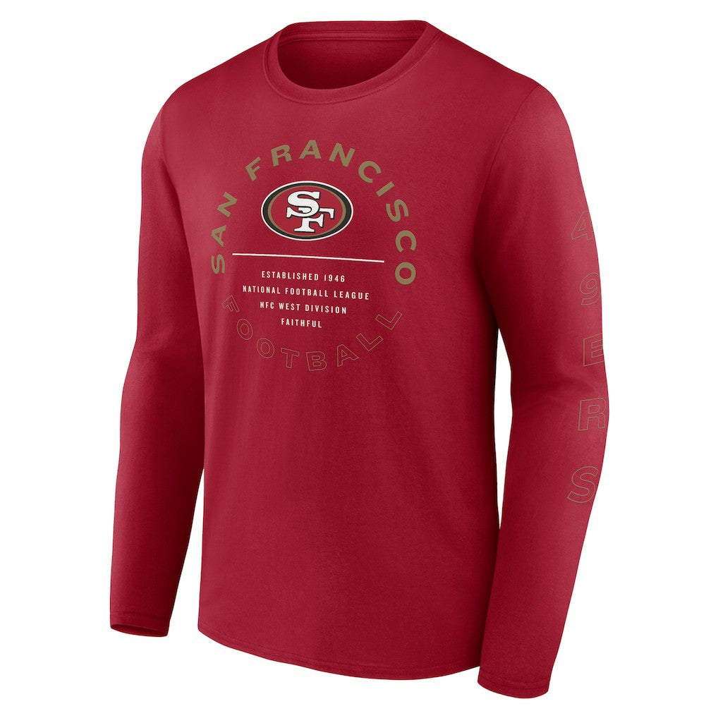 San Francisco 49ers Fanatics Stat Sheet Long Sleeve T-Shirt