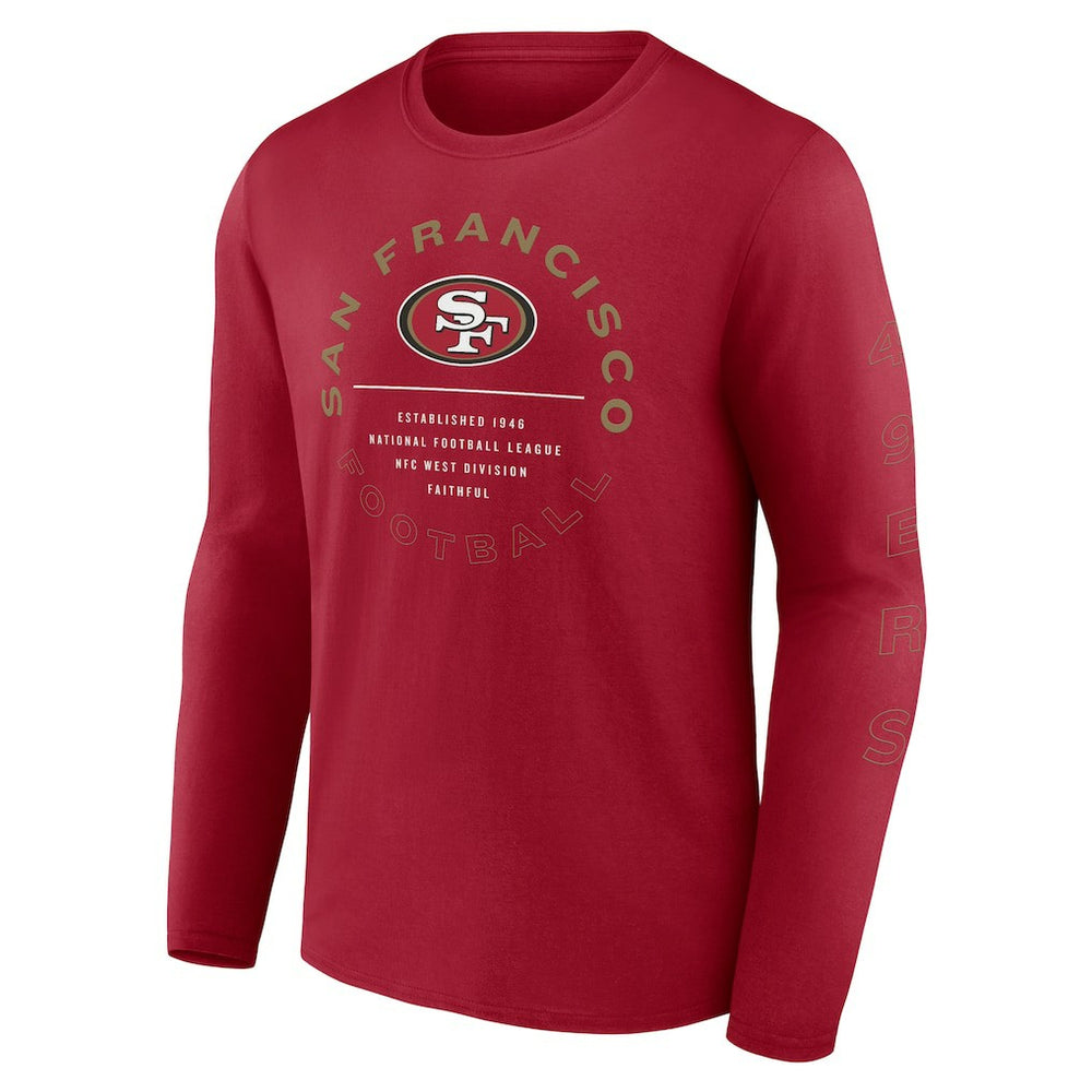 San Francisco 49ers Fanatics Stat Sheet Long Sleeve T-Shirt