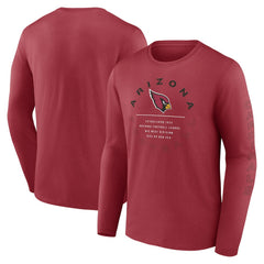 Arizona Cardinals Fanatics Stat Sheet Long Sleeve T-Shirt