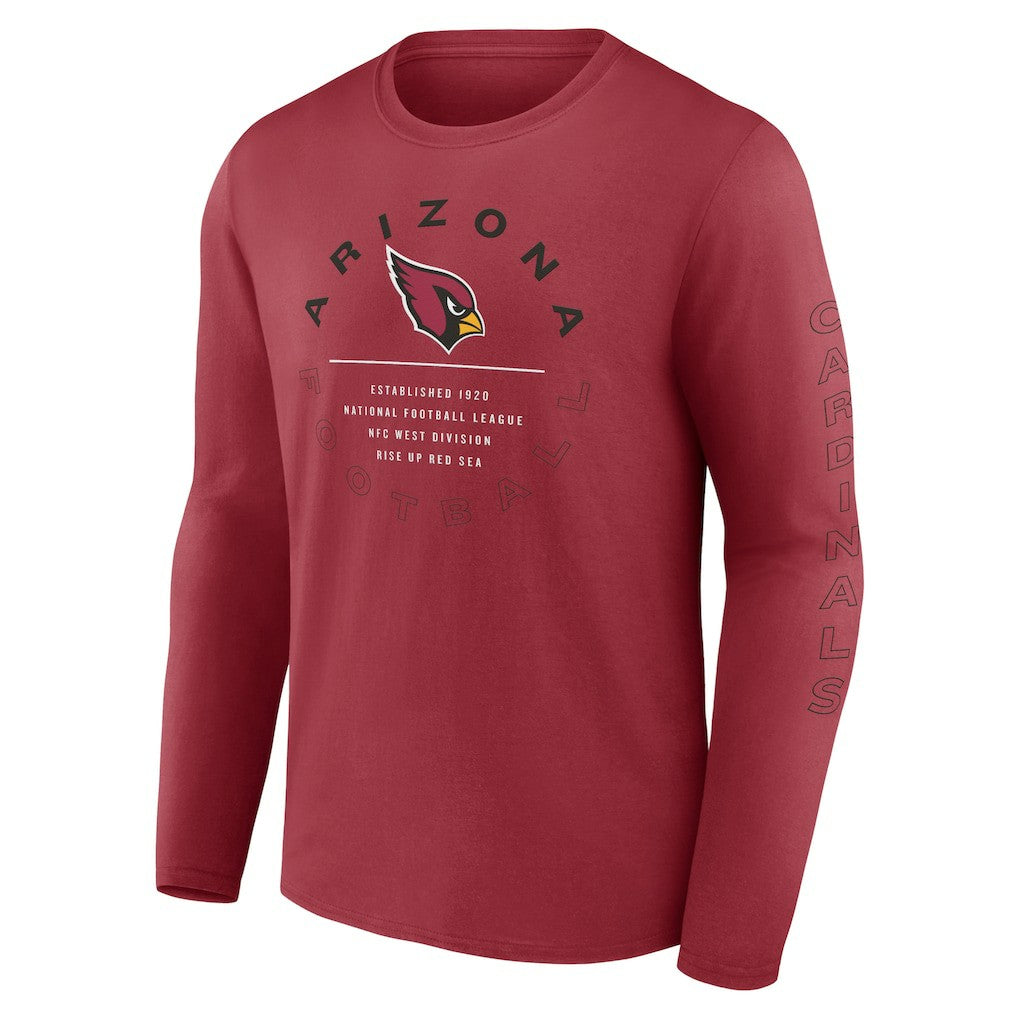 Arizona Cardinals Fanatics Stat Sheet Long Sleeve T-Shirt
