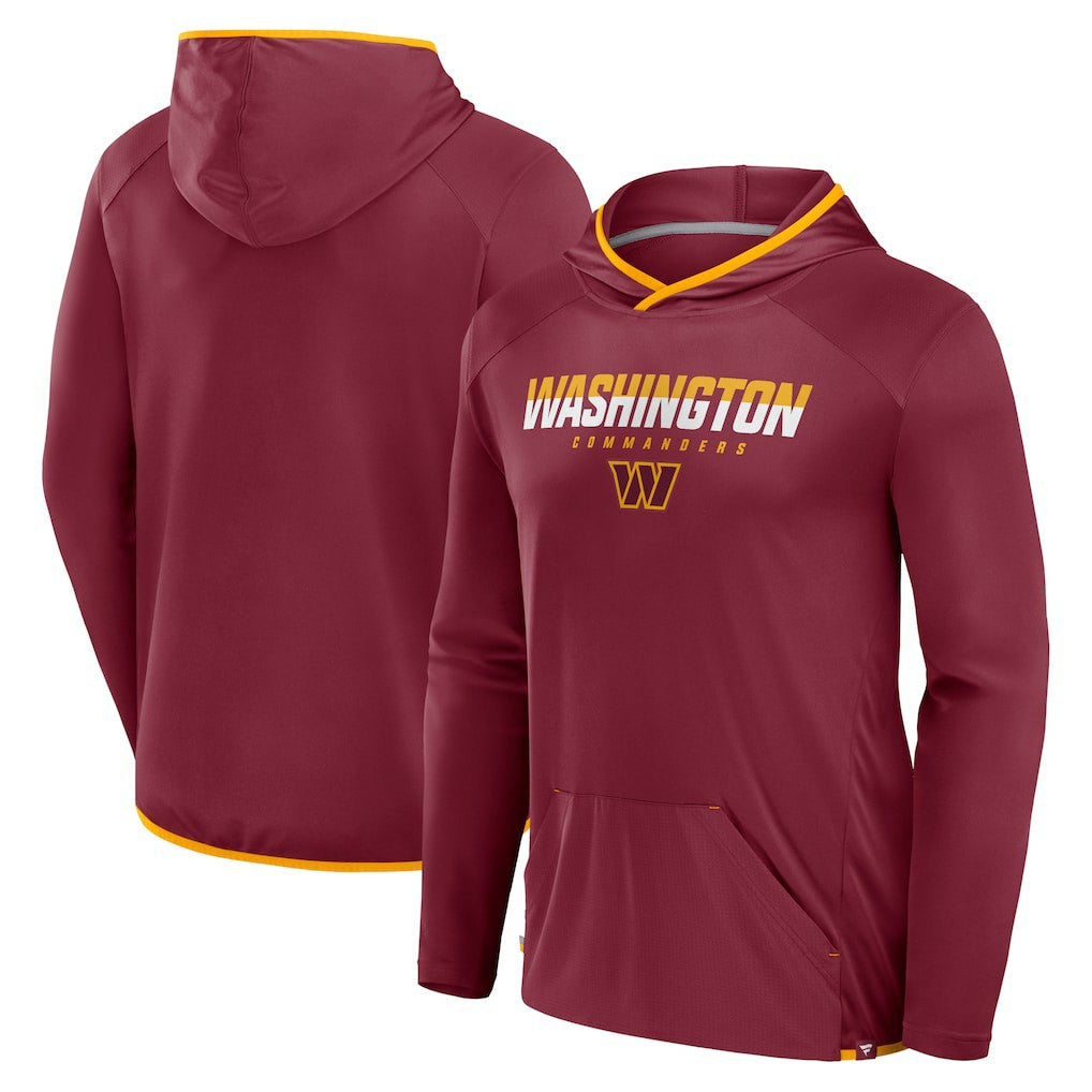 Washington Commanders Fanatics Transitional Defender Hoodie Long Sleeve T-Shirt
