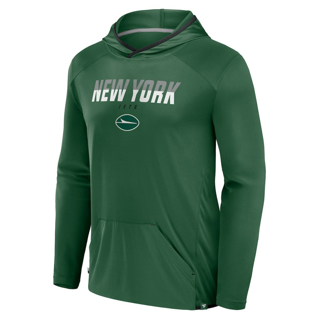 New York Jets Fanatics Transitional Defender Hoodie Long Sleeve T-Shirt
