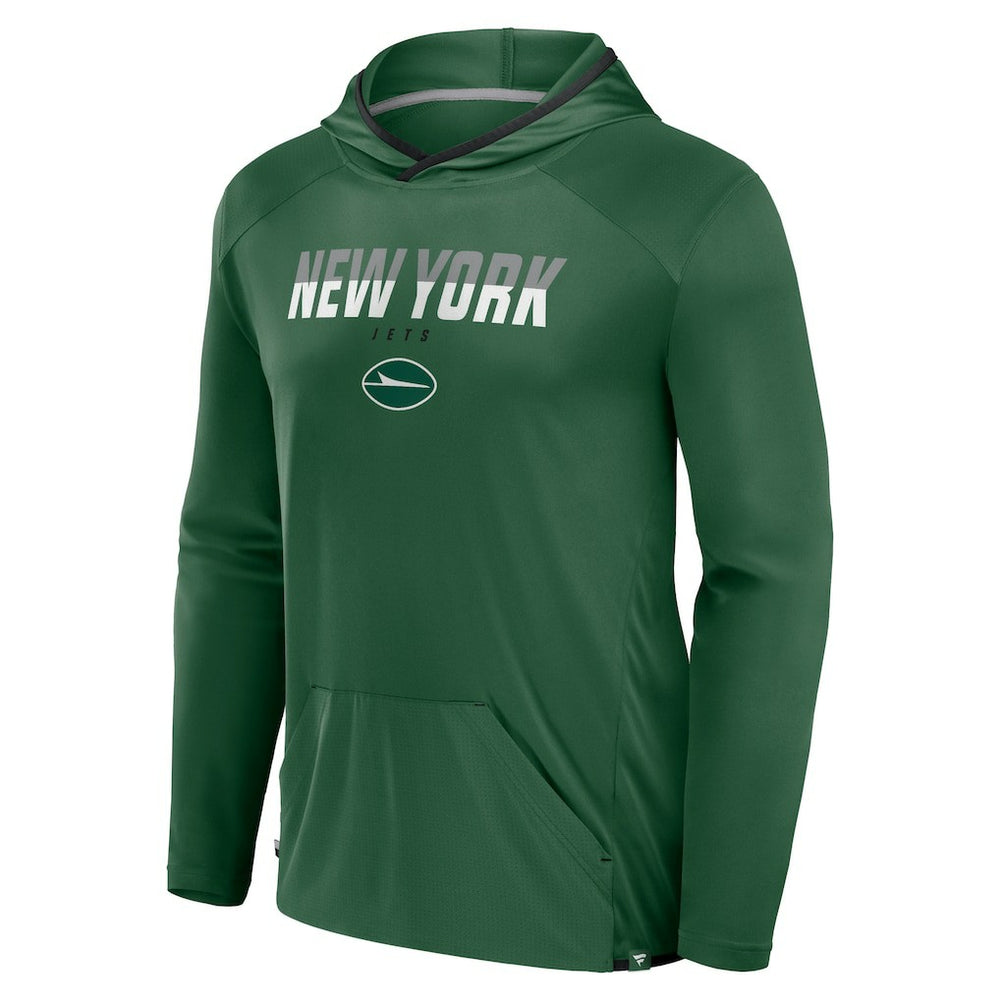 New York Jets Fanatics Transitional Defender Hoodie Long Sleeve T-Shirt