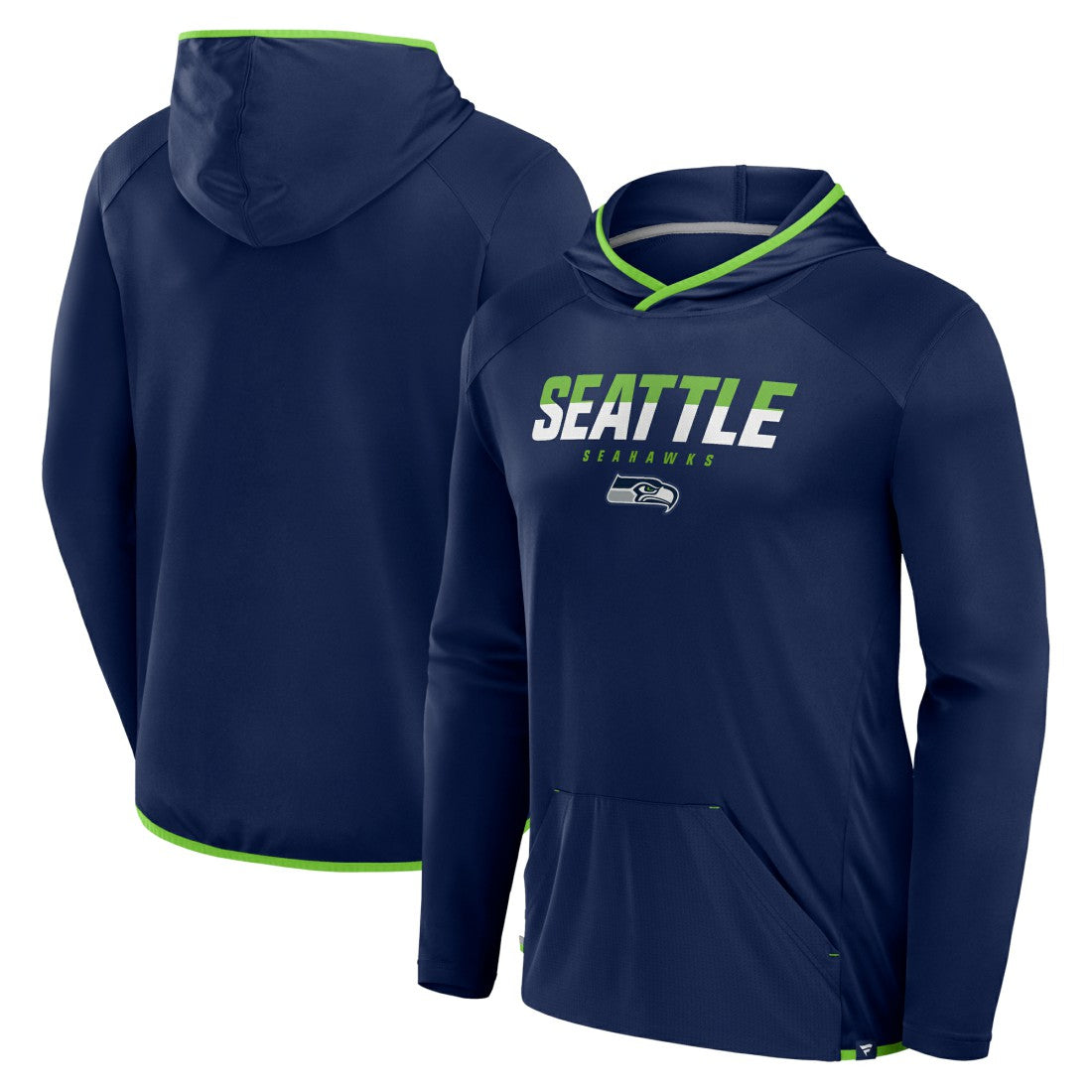 Seattle Seahawks Fanatics Transitional Defender Hoodie Long Sleeve T-Shirt