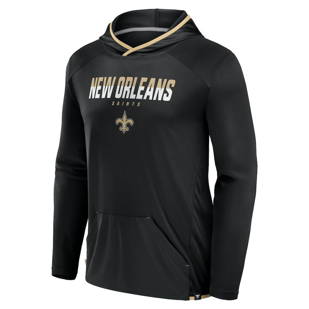 New Orleans Saints Fanatics Transitional Defender Hoodie Long Sleeve T-Shirt