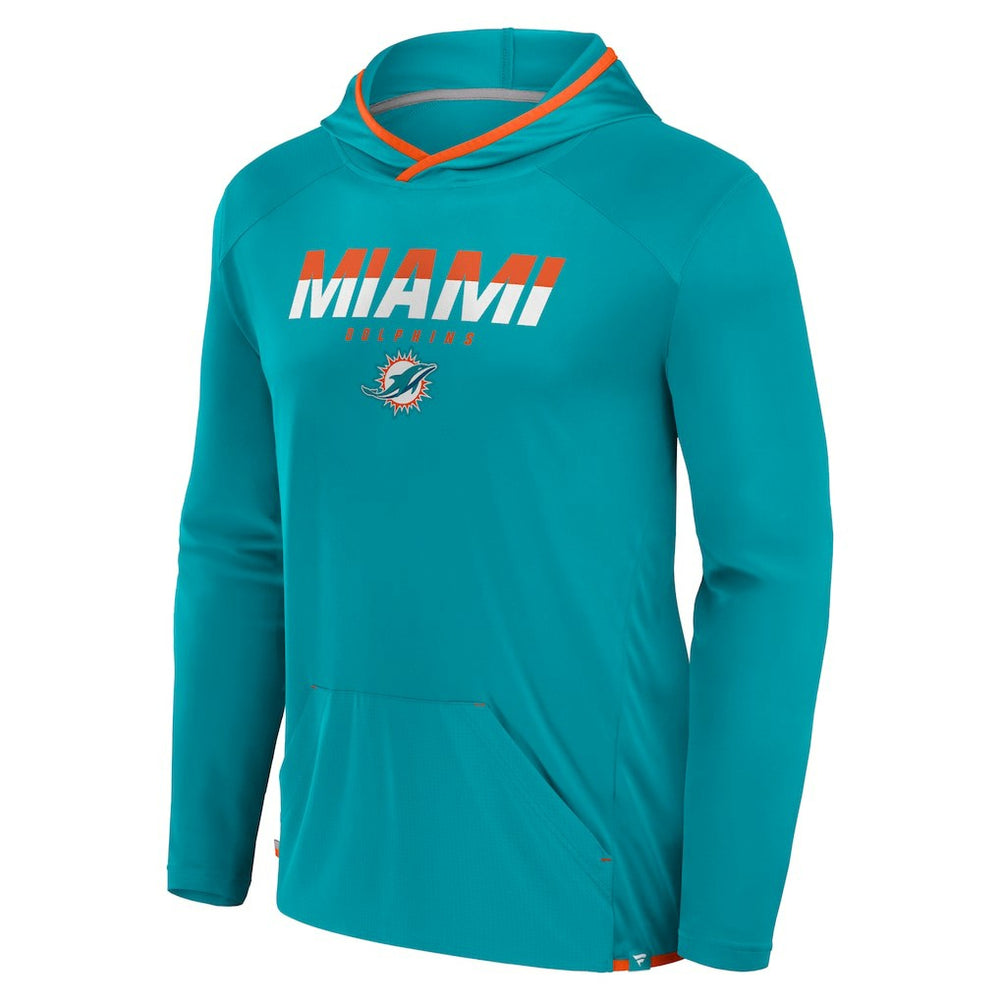 Miami Dolphins Fanatics Transitional Defender Hoodie Long Sleeve T-Shirt