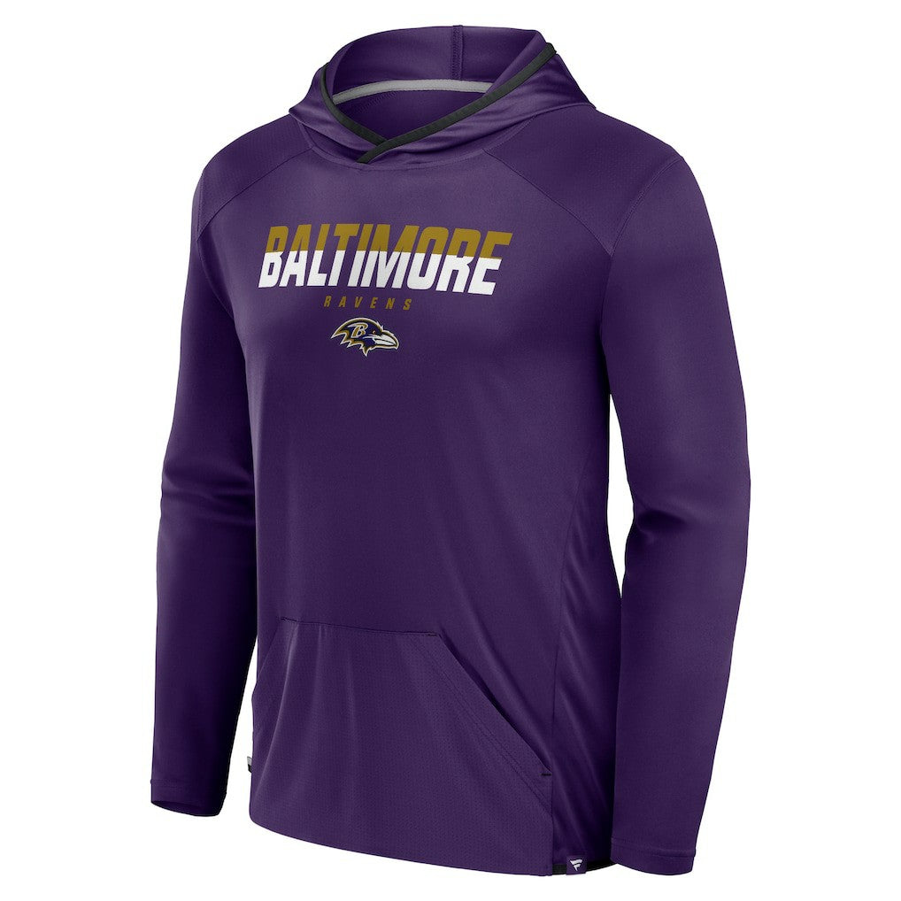 Baltimore Ravens Fanatics Transitional Defender Hoodie Long Sleeve T-Shirt