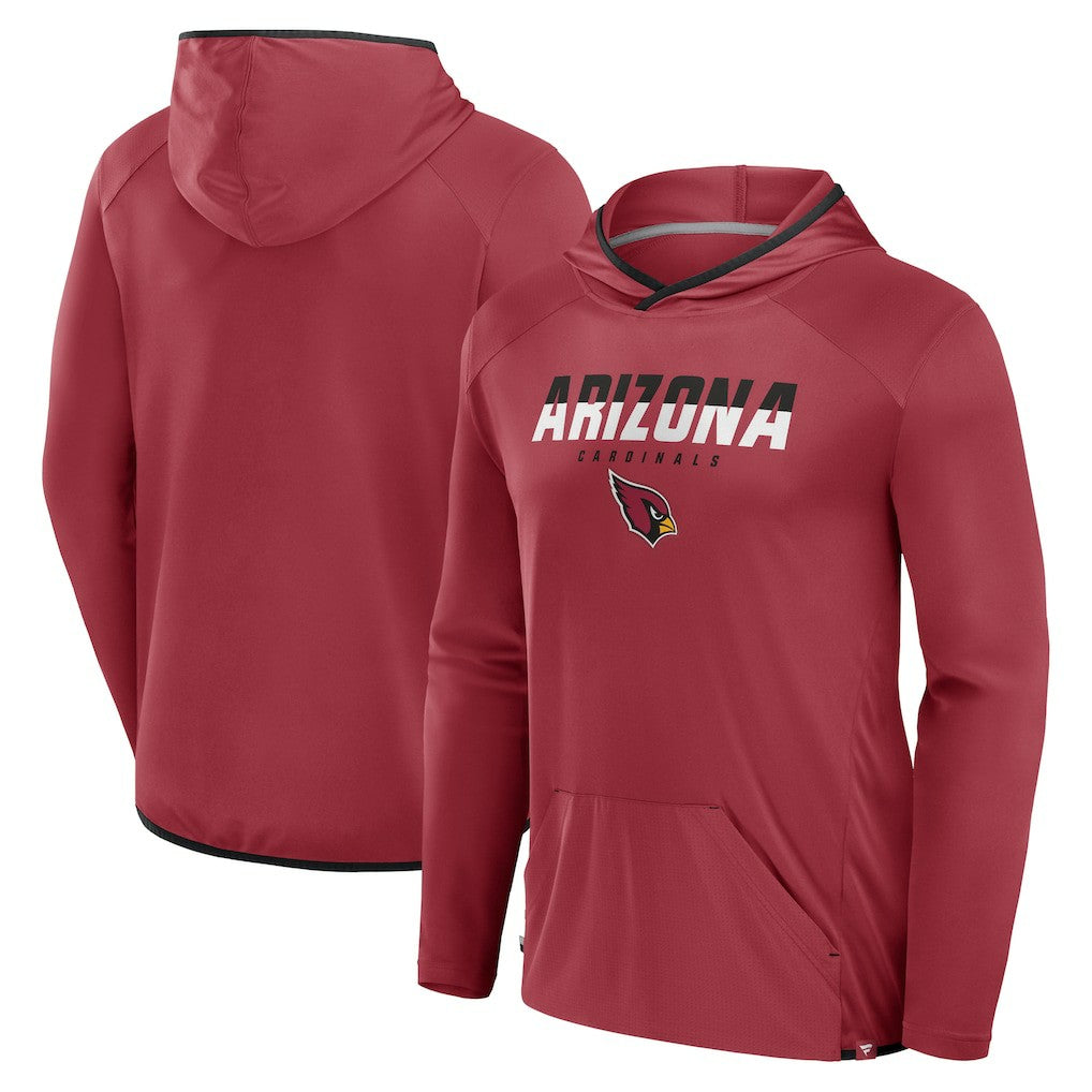 Arizona Cardinals Fanatics Transitional Defender Hoodie Long Sleeve T-Shirt