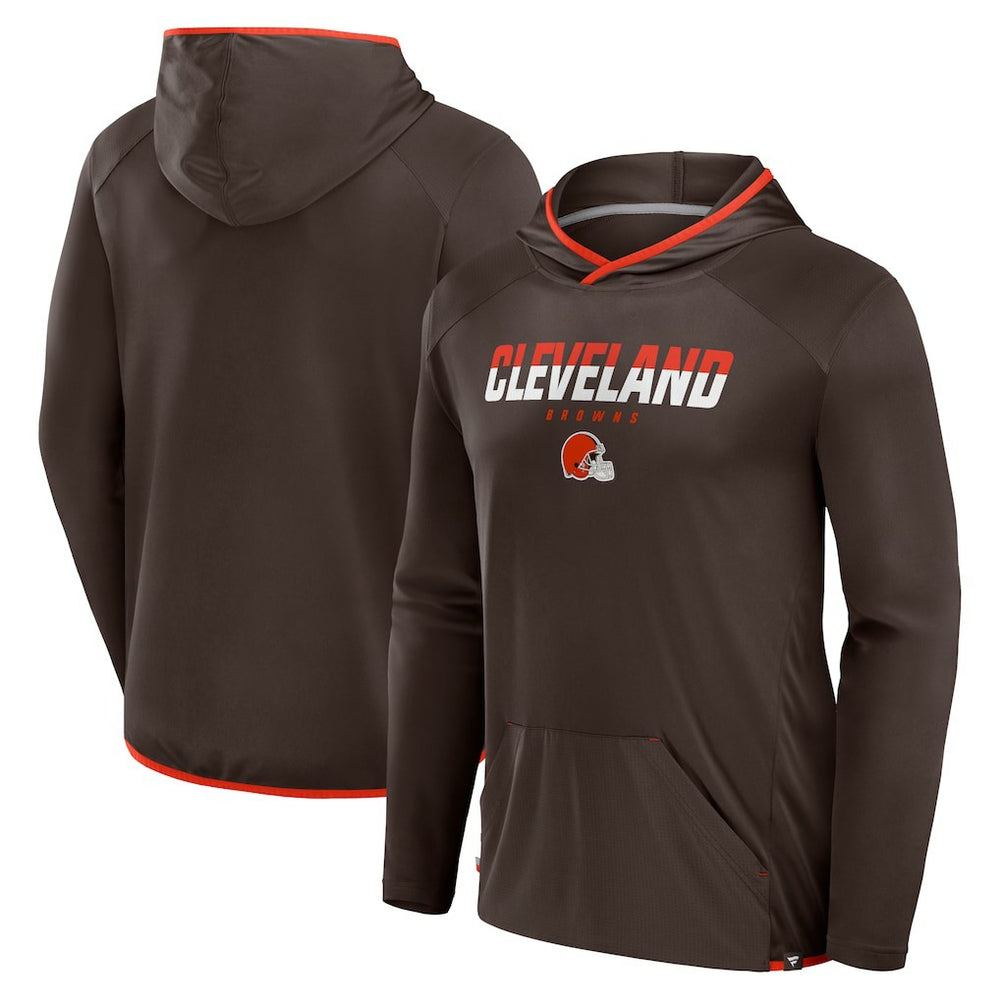 Cleveland Browns Fanatics Transitional Defender Hoodie Long Sleeve T-Shirt