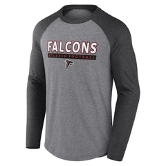 Atlanta Falcons Fanatics Tri-Blend Raglan Long Sleeve T-Shirt
