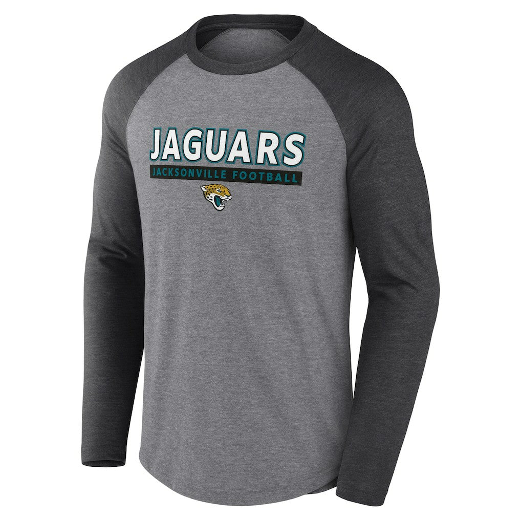 Jacksonville Jaguars Fanatics Tri-Blend Raglan Long Sleeve T-Shirt