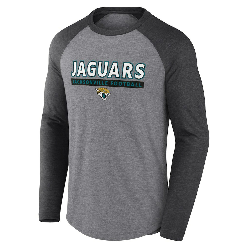 Jacksonville Jaguars Fanatics Tri-Blend Raglan Long Sleeve T-Shirt