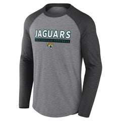 Jacksonville Jaguars Fanatics Tri-Blend Raglan Long Sleeve T-Shirt