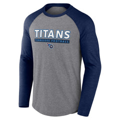Tennessee Titans Fanatics Tri-Blend Raglan Long Sleeve T-Shirt