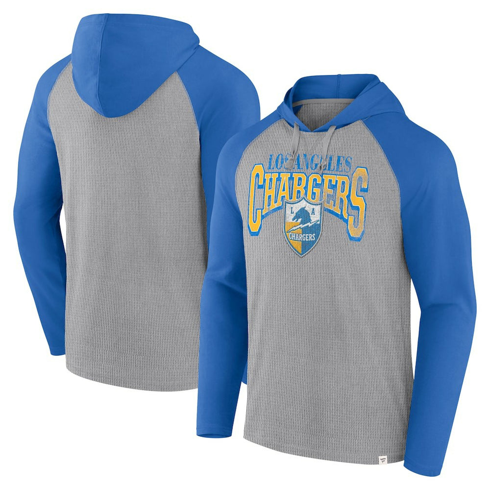 Los Angeles Chargers Fanatics Under Center Long Sleeve Hoodie T-Shirt