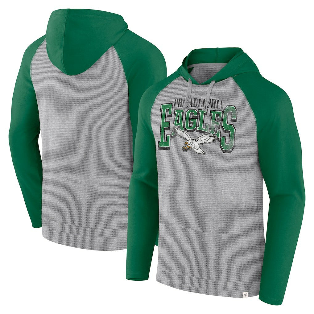 Philadelphia Eagles Fanatics Under Center Long Sleeve Hoodie T-Shirt