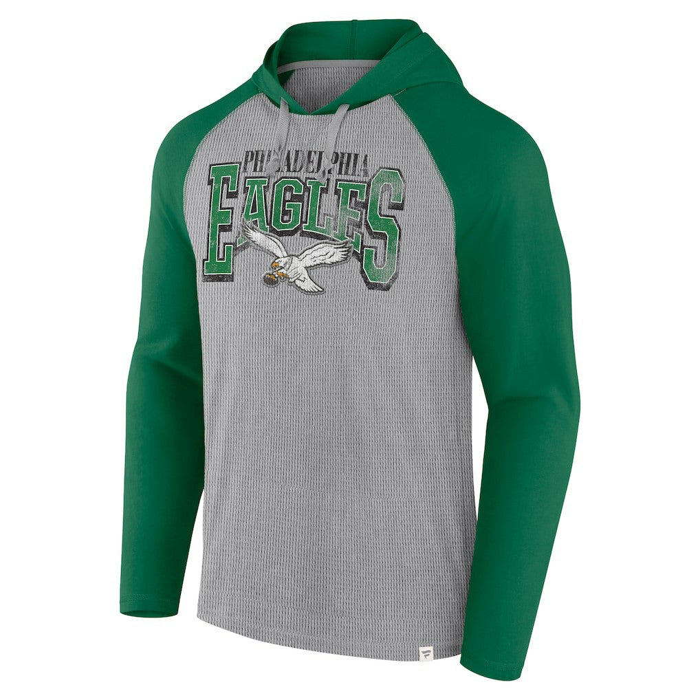 Philadelphia Eagles Fanatics Under Center Long Sleeve Hoodie T-Shirt