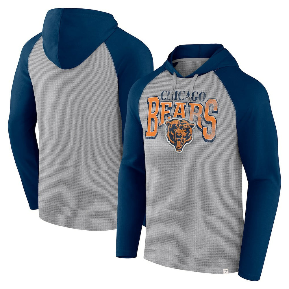 Chicago Bears Fanatics Under Center Long Sleeve Hoodie T-Shirt