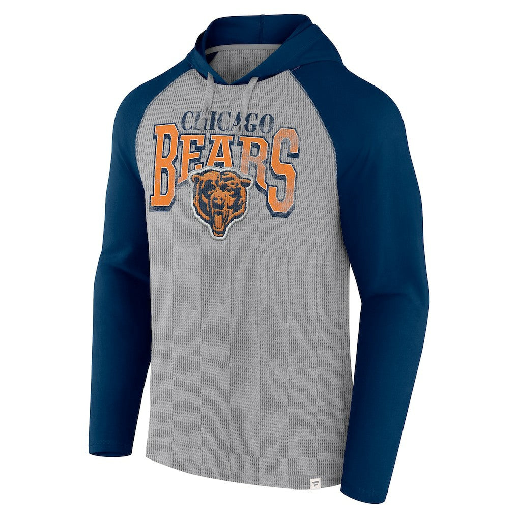 Chicago Bears Fanatics Under Center Long Sleeve Hoodie T-Shirt