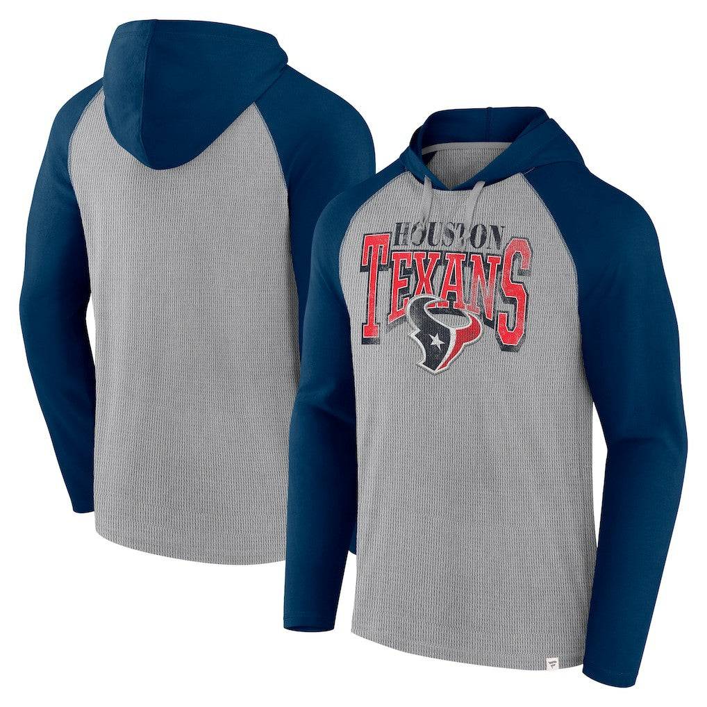 Houston Texans Fanatics Under Center Long Sleeve Hoodie T-Shirt