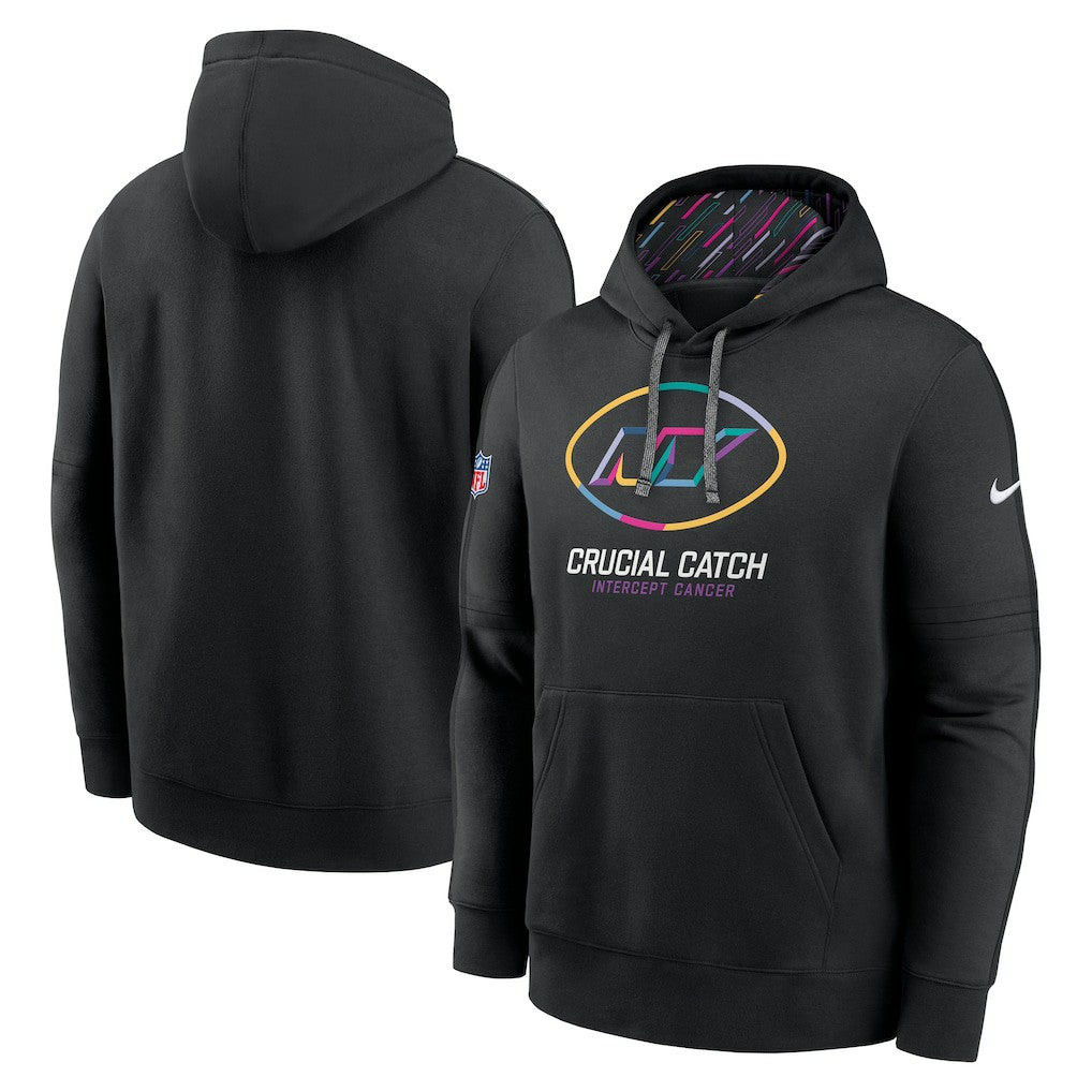 New York Jets Nike 2024 NFL Crucial Catch Club Pullover Hoodie