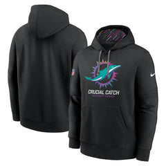 Miami Dolphins Nike 2024 NFL Crucial Catch Club Pullover Hoodie