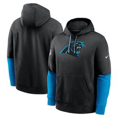 Carolina Panthers Nike 2024 Sideline Club Pullover Hoodie