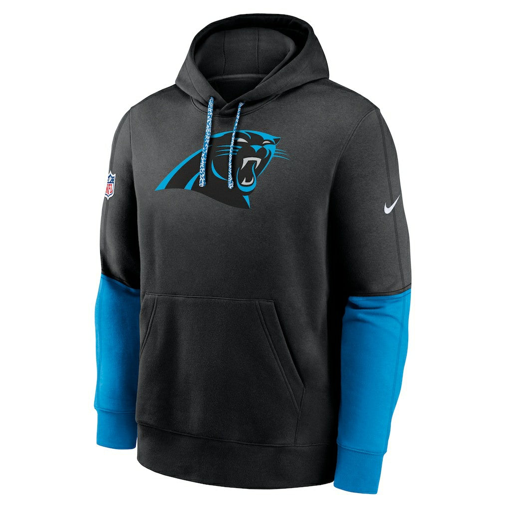Carolina Panthers Nike 2024 Sideline Club Pullover Hoodie