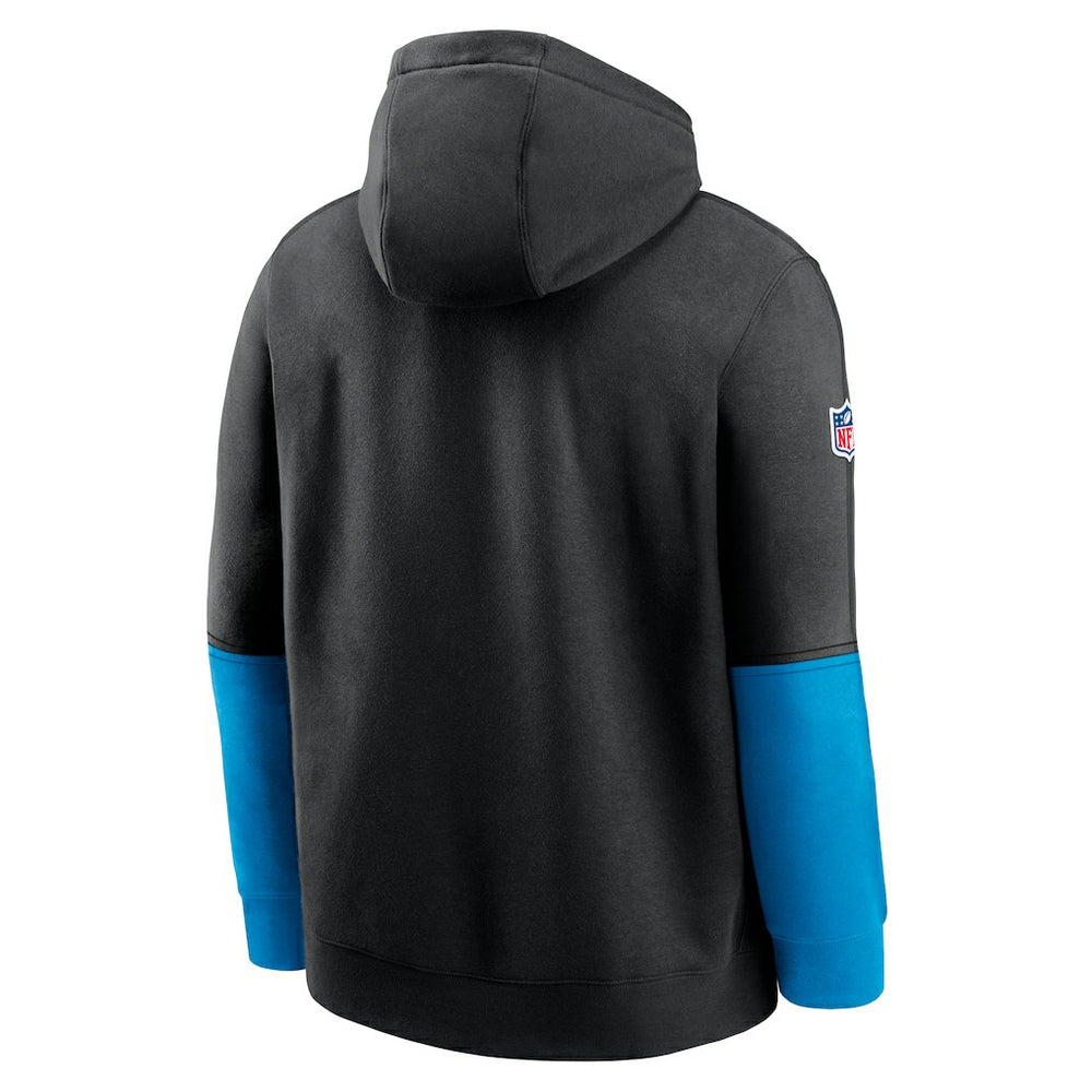 Carolina Panthers Nike 2024 Sideline Club Pullover Hoodie